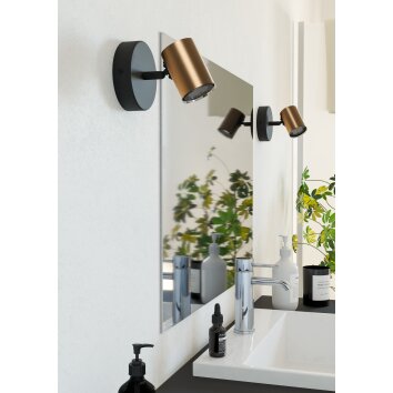 EGLO Spot de plafond, Applique murale Luminaires Eglo Bronze, Noir
