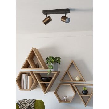 EGLO Plafonnier, Spot de plafond Luminaires Eglo Bronze, Noir