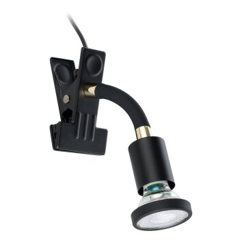 EGLO Lampe à clip Luminaires Eglo LED Laiton, Noir