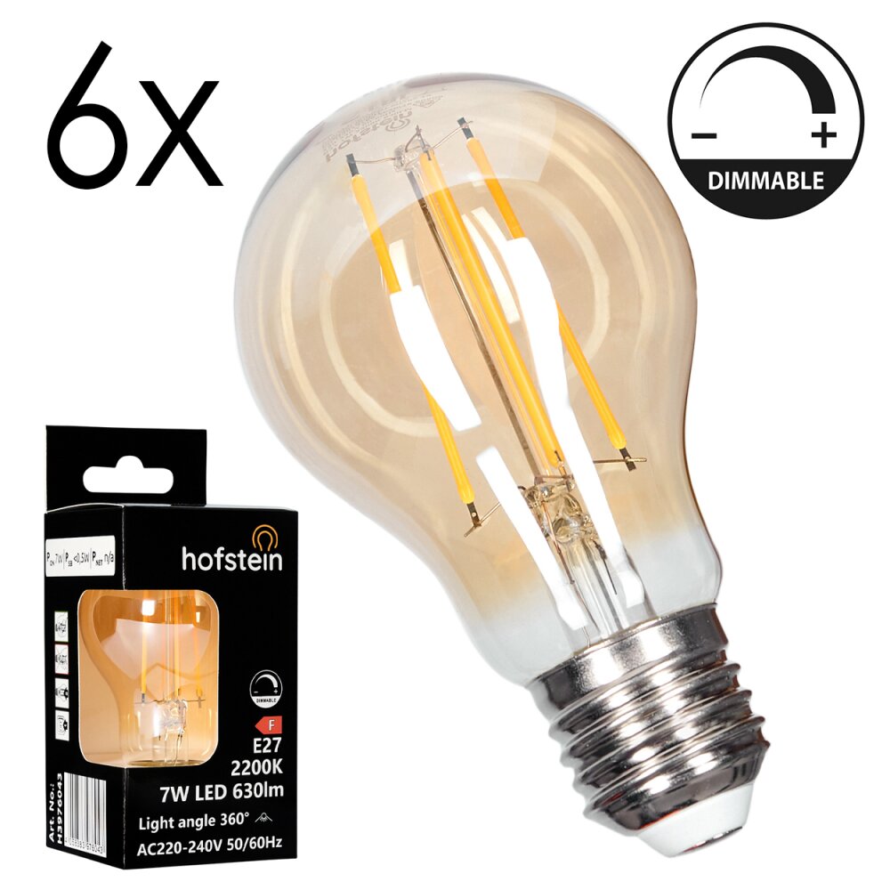 E27 LED 7 Watt blanc chaud dimmable 730 Lumen main product photo