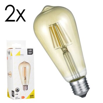Luminaires Trio E27 LED 6 Watt blanc chaud 600 Lumen