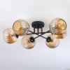 Ripoll Plafonnier, Boule lumineuse Ambre, 6 lumières