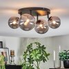 Chehalis Plafonnier, Boule lumineuse Fumé, 4 lumières