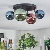 Chehalis Plafonnier, Boule lumineuse Bleu, Vert, Cuivré, 4 lumières