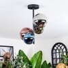 Chehalis Plafonnier, Boule lumineuse 33 cm Bleu, Chrome, Vert, Cuivré, Fumé, 4 lumières