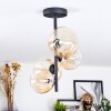 Chehalis Plafonnier, Boule lumineuse 33 cm Ambre, Clair, 4 lumières