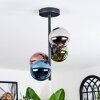 Chehalis Plafonnier, Boule lumineuse 27 cm Bleu, Chrome, Vert, Cuivré, Fumé, 4 lumières