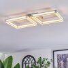Danor Plafonnier LED Nickel mat, 1 lumière
