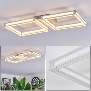 Danor Plafonnier LED Nickel mat, 1 lumière Danor Plafonnier LED Nickel mat, 1 lumière