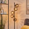 Koyoto Boule lumineuse, Lampadaire Fumé, 5 lumières