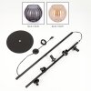 Koyoto Boule lumineuse, Lampadaire Ambre, Fumé, 5 lumières