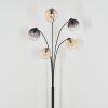 Koyoto Boule lumineuse, Lampadaire Ambre, Clair, Fumé, 5 lumières