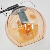 Koyoto Boule lumineuse, Lampadaire Ambre, Fumé, 5 lumières