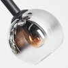 Koyoto Plafonnier, Boule lumineuse Chrome, Clair, Fumé, 8 lumières