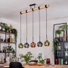 Ripoll Suspension, Boule lumineuse, Suspension Écru, Noir, 5 lumières