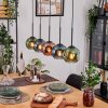 Ripoll Suspension, Boule lumineuse, Suspension Écru, Noir, 5 lumières