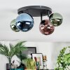 Chehalis Plafonnier, Boule lumineuse Bleu, Vert, Cuivré, 4 lumières