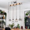 Koyoto Suspension, Boule lumineuse, Suspension Écru, Noir, 4 lumières