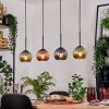 Koyoto Suspension, Boule lumineuse, Suspension Écru, Noir, 4 lumières
