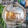 Koyoto Suspension, Boule lumineuse, Suspension 45 cm Ambre, Clair, Fumé, 5 lumières