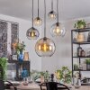 Koyoto Suspension, Boule lumineuse, Suspension 45 cm Ambre, Clair, Fumé, 5 lumières