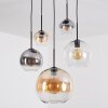 Koyoto Suspension, Boule lumineuse, Suspension 45 cm Ambre, Clair, Fumé, 5 lumières