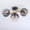 Koyoto Plafonnier, Boule lumineuse Or, Noir, 3 lumières