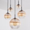 Koyoto Suspension, Boule lumineuse, Suspension Ambre, Clair, 5 lumières