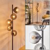 Koyoto Boule lumineuse, Lampadaire Clair, Fumé, 5 lumières