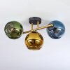 Koyoto Plafonnier, Boule lumineuse Or, Noir, 3 lumières