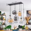 Apedo Suspension, Suspension Ambre, Clair, Fumé, 6 lumières
