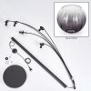 Koyoto Boule lumineuse, Lampadaire Clair, Fumé, 5 lumières