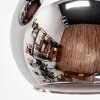 Koyoto Plafonnier, Boule lumineuse Chrome, Fumé, 8 lumières