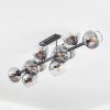 Koyoto Plafonnier, Boule lumineuse Clair, Fumé, 10 lumières