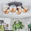 Gastor Plafonnier, Boule lumineuse Ambre, 4 lumières
