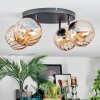 Koyoto Plafonnier, Boule lumineuse Ambre, 4 lumières