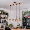 Koyoto Suspension, Boule lumineuse, Suspension Écru, Noir, 4 lumières