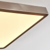 Finsrud Luminaire de salle de bain, Plafonnier, Panel LED Nickel mat, 1 lumière
