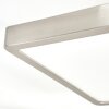 Finsrud Luminaire de salle de bain, Plafonnier, Panel LED Nickel mat, 1 lumière