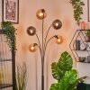 Gastor Boule lumineuse, Lampadaire Ambre, Fumé, 5 lumières