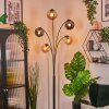 Gastor Boule lumineuse, Lampadaire Ambre, Fumé, 5 lumières