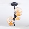 Chehalis Plafonnier, Boule lumineuse Ambre, 4 lumières