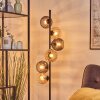 Koyoto Boule lumineuse, Lampadaire Ambre, Fumé, 6 lumières
