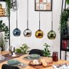 Koyoto Suspension, Boule lumineuse, Suspension Écru, Noir, 4 lumières
