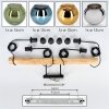 Koyoto Suspension, Boule lumineuse, Suspension Écru, Noir, 4 lumières