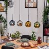 Koyoto Suspension, Boule lumineuse, Suspension Écru, Noir, 4 lumières