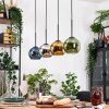 Koyoto Suspension, Boule lumineuse, Suspension Écru, Noir, 4 lumières