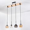 Koyoto Suspension, Boule lumineuse, Suspension Écru, Noir, 4 lumières