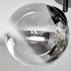 Chehalis Plafonnier, Boule lumineuse Ambre, Clair, Fumé, 4 lumières