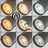 Foren Plafonnier, Spot de plafond LED Noir, 4 lumières, Changeur de couleurs